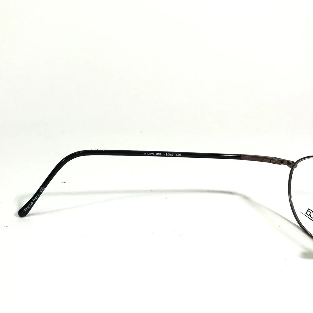 Nautica Eyeglasses Frames N7023 061 Black Purple Round Full Rim 48-19-140